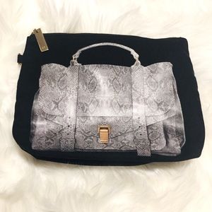 ✨THURSDAY FRIDAY✨Large Canvas PS1 Proenza Schouler Print Makeup Bag